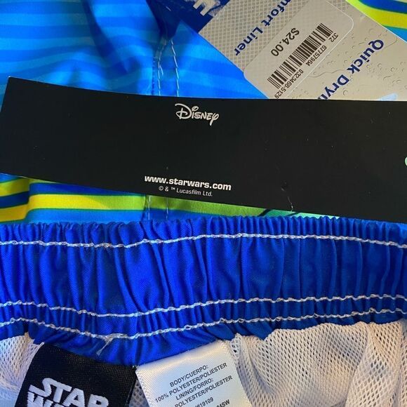 Disney STAR WARS 2T Swim Trunks with attached liner NWT - Picture 4 of 6